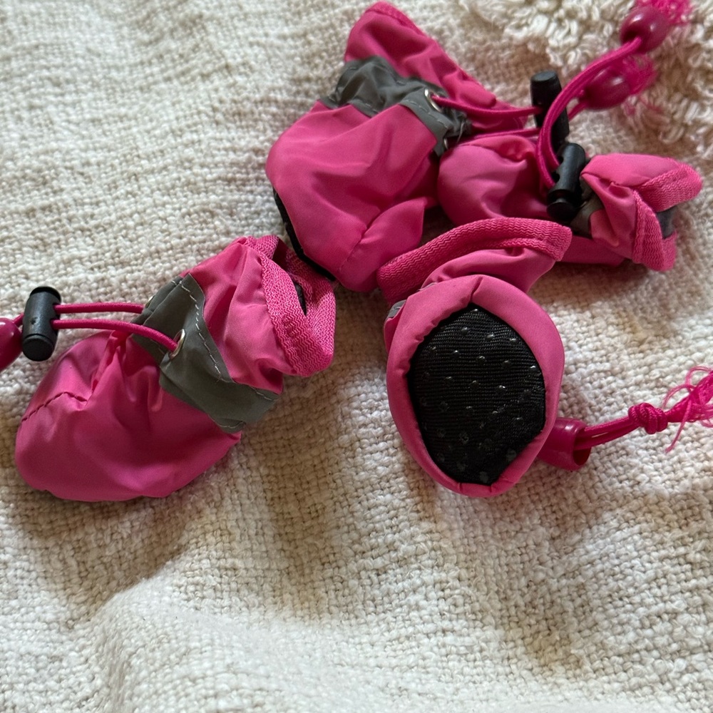 Vibrant Pink Dog booties